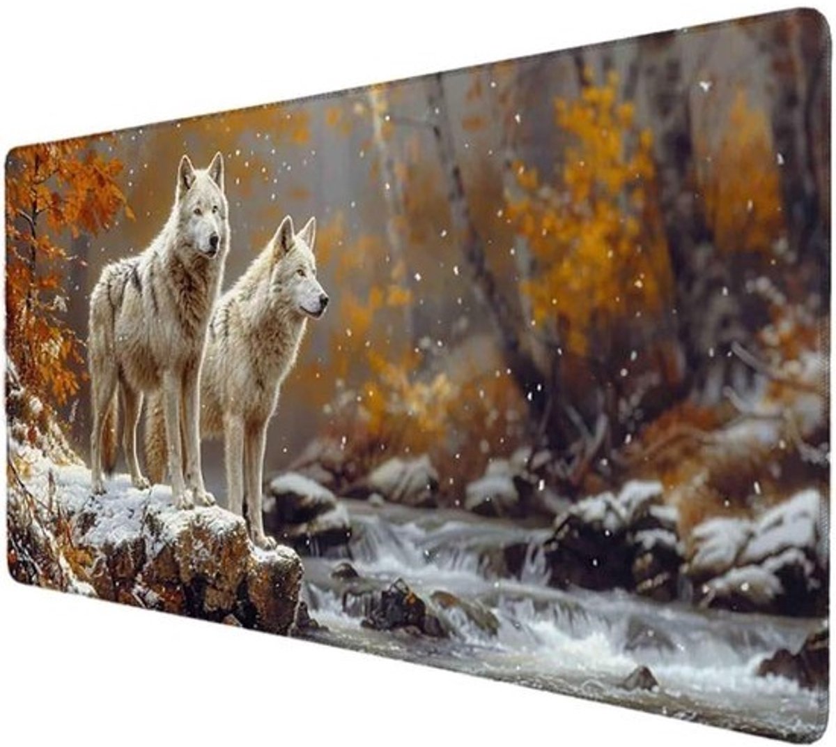 Grote Muismat - Bureaumat Bureauonderlegger - Gaming Kantoor - Waterdichte Coating - 90x40 cm - Landschap