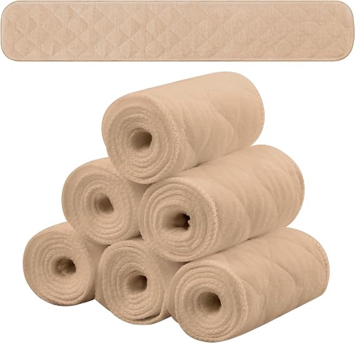 Verpakking van 10 stuks - Zweetpads - Drielagig katoen - Borstzweetpads - Wasbaar - Katoenen borstpads - Herbruikbaar - 46x8 cm