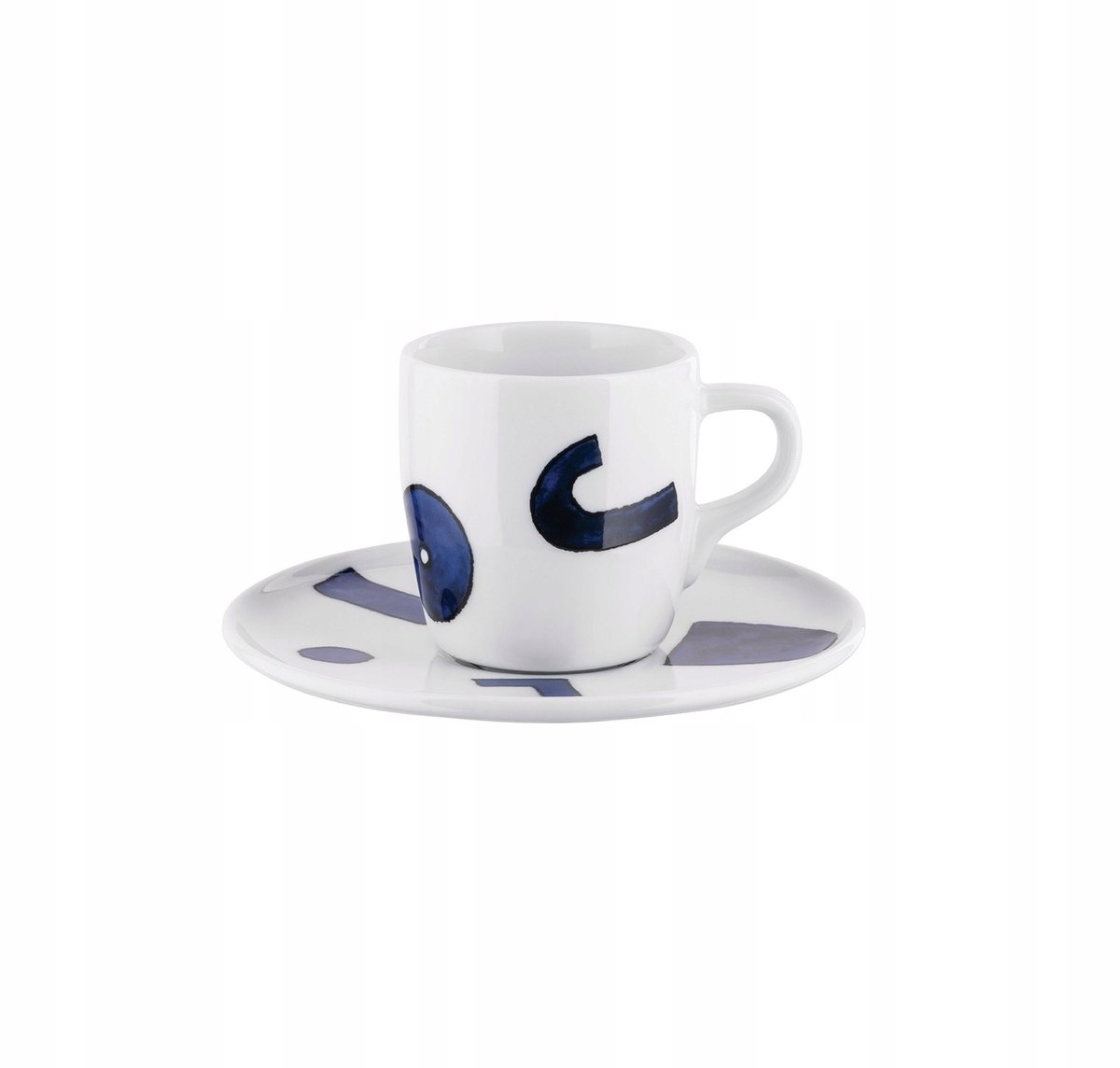 Alessi Itsumo Yunoki Espressokop & Schotel 85ml Wit Porselein