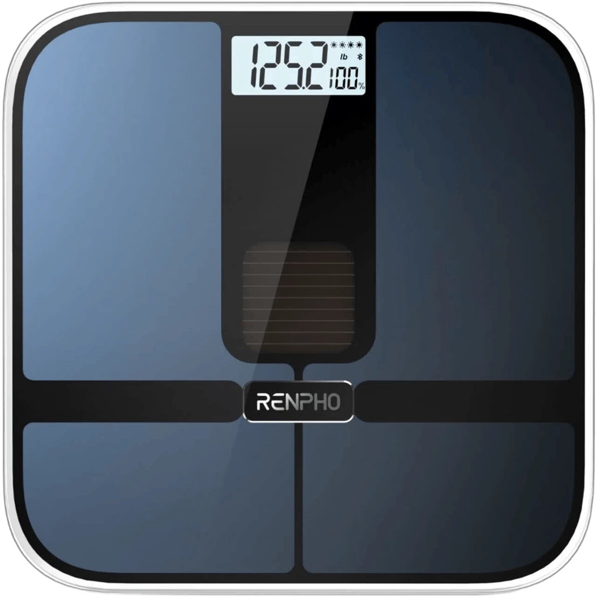 Personenweegschaal digitaal slim Bluetooth lichaamsanalyse met app lichaamsvet BMI spiermassa zonne-energie 180 kg