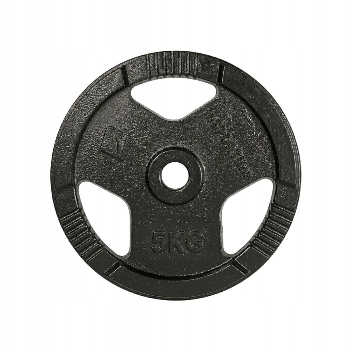 inSPORTline Hamerton Zwart Gietijzeren Gewicht 5 kg - 30 mm gat