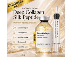 SUNGBOON EDITOR Deep Collagen Silk Peptide Ampoule – Korean Skincare Serum – 120Da Collageen & Peptidecomplex – Hydraterend & Verstevigend – Glass Skin – 40 ml