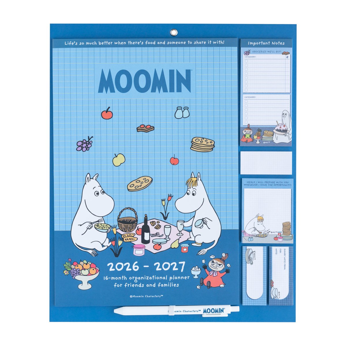Grupo Erik Moomin - 2026/2027 With Magnet Planner - Multicolours