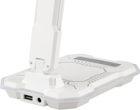 Brilliant Cyberglow - Tafellamp - LED 9W - 720lm - RGB - CCT - 3 steps dimbaar - USB - Wit — afbeelding 4