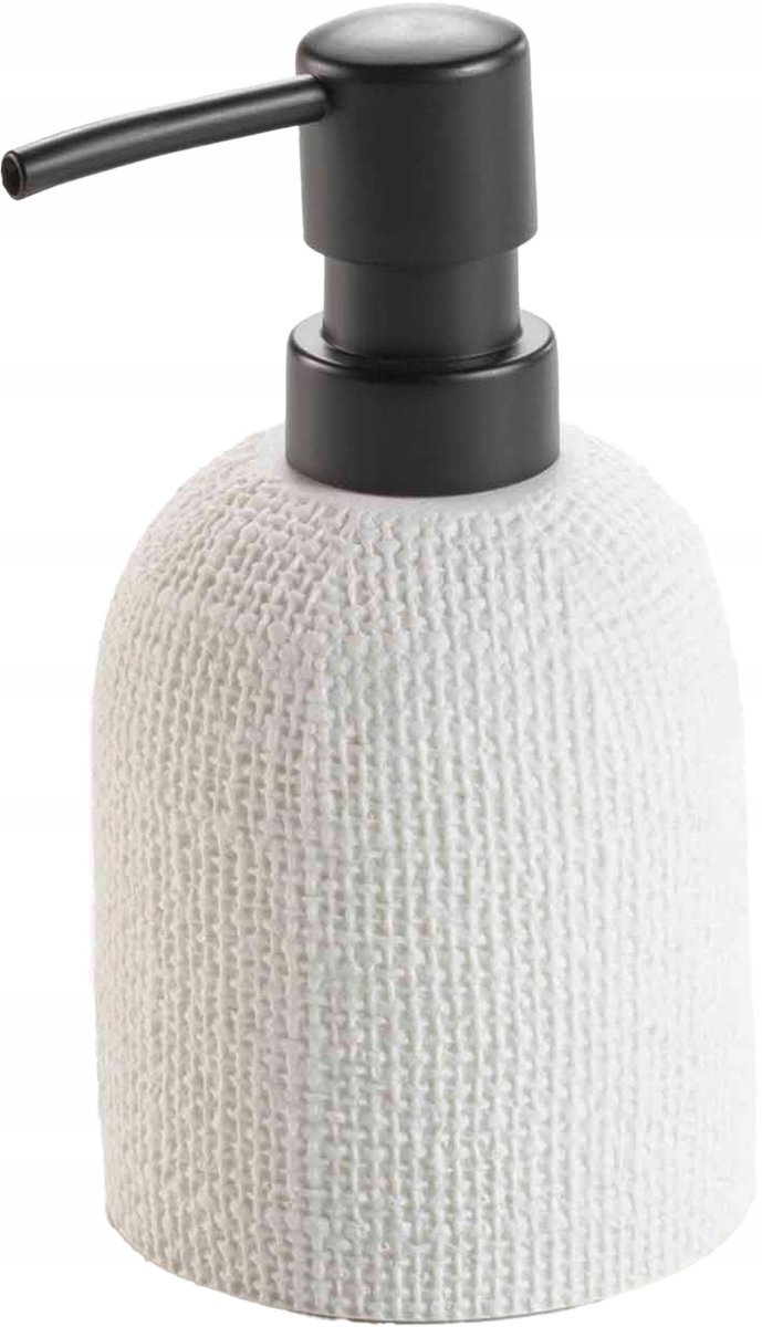 Merkloos Zeepdispenser 750ml - Stijlvol Wit met Jute-effect