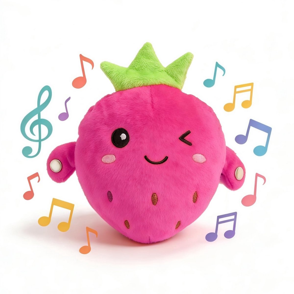 Baby Muzikaal Sensorisch Speelgoed - Interactief Muzikaal Pluchen Speelgoed met Geluiden - Sensorisch Activiteiten Leren Educatief Kinderspeelgoed - Leuk Cadeau voor Kerst en Verjaardag - Geschikt voor Multiplayer Interactie (Gele Banaan) 2 Spelmodi