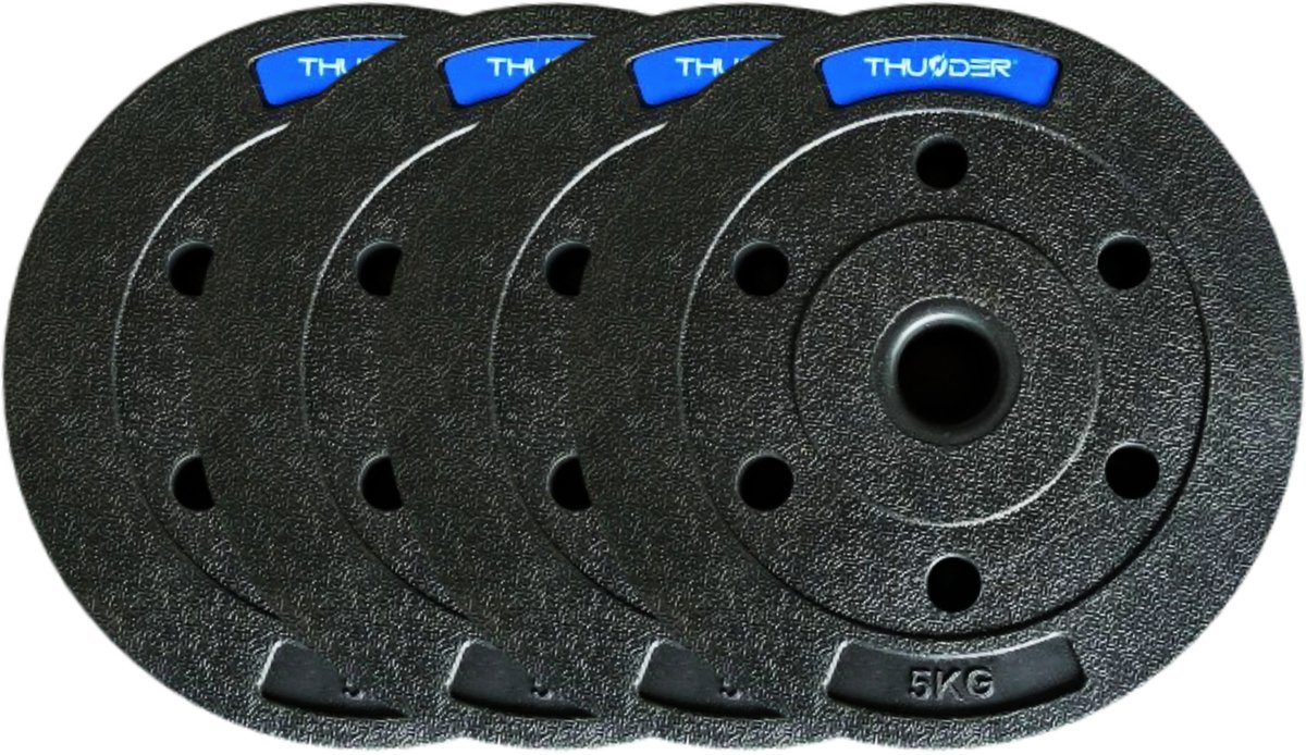 Set van 20kg Composiet Halterplaten - 31mm Gatdiameter