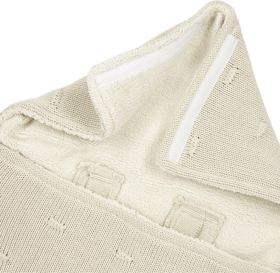 Meyco Knots Teddy Voetenzak - 40 x 82 cm - Soft Sand — afbeelding 2