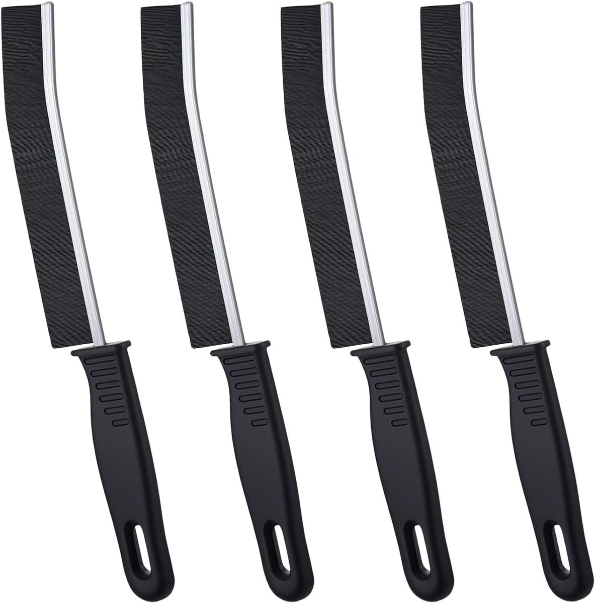 Voegenborstels - Set van 4 - Polypropeen - Zwart