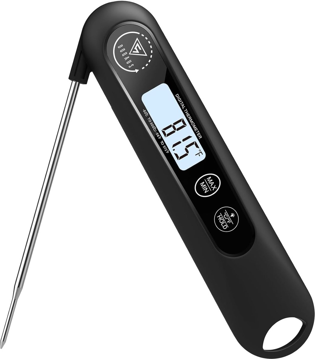 Thermometer - Roestvrij staal - Zwart
