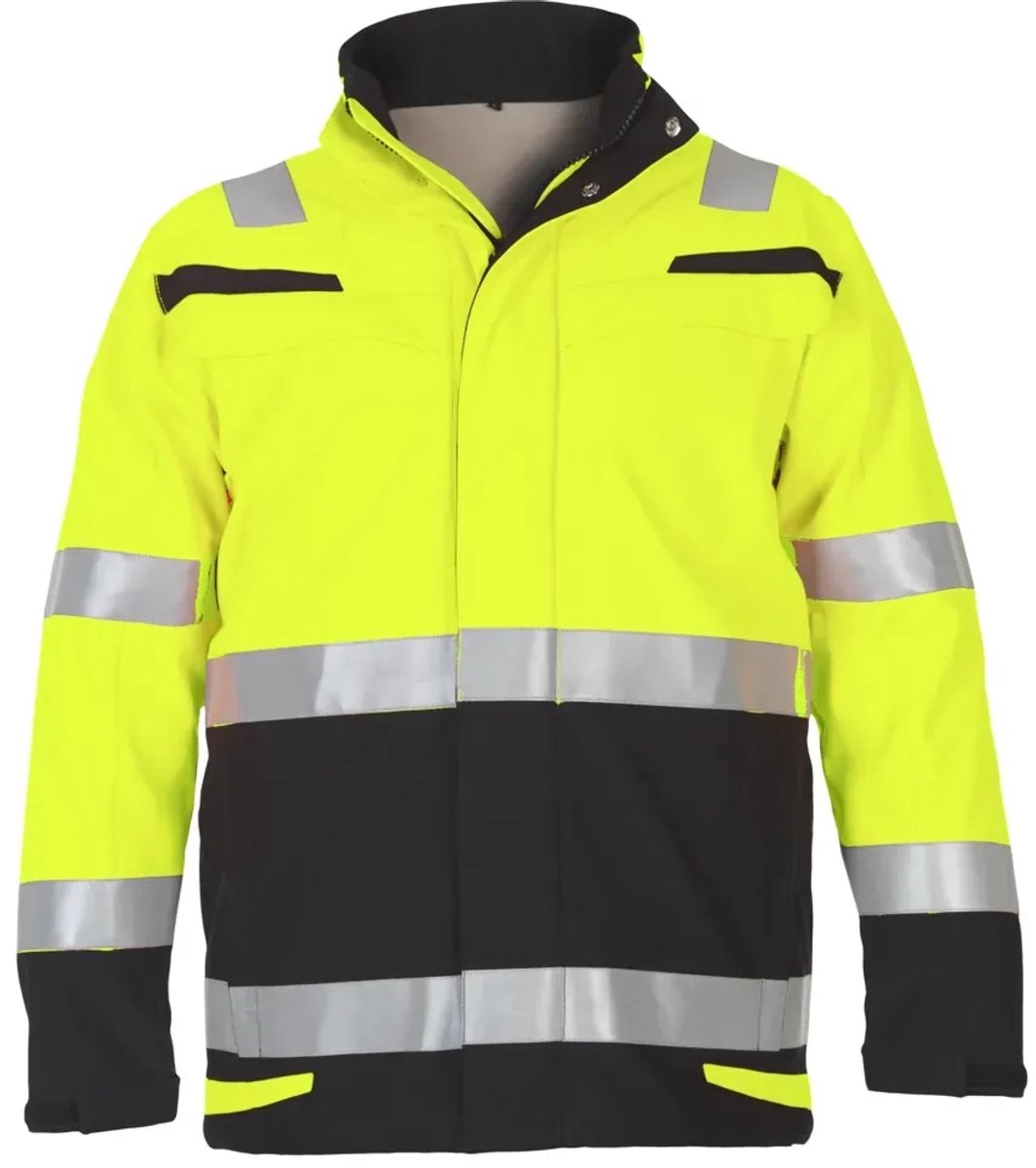 Hydrowear Menorca Multinorm Softshell Fluor Geel/Zwart | Maat M