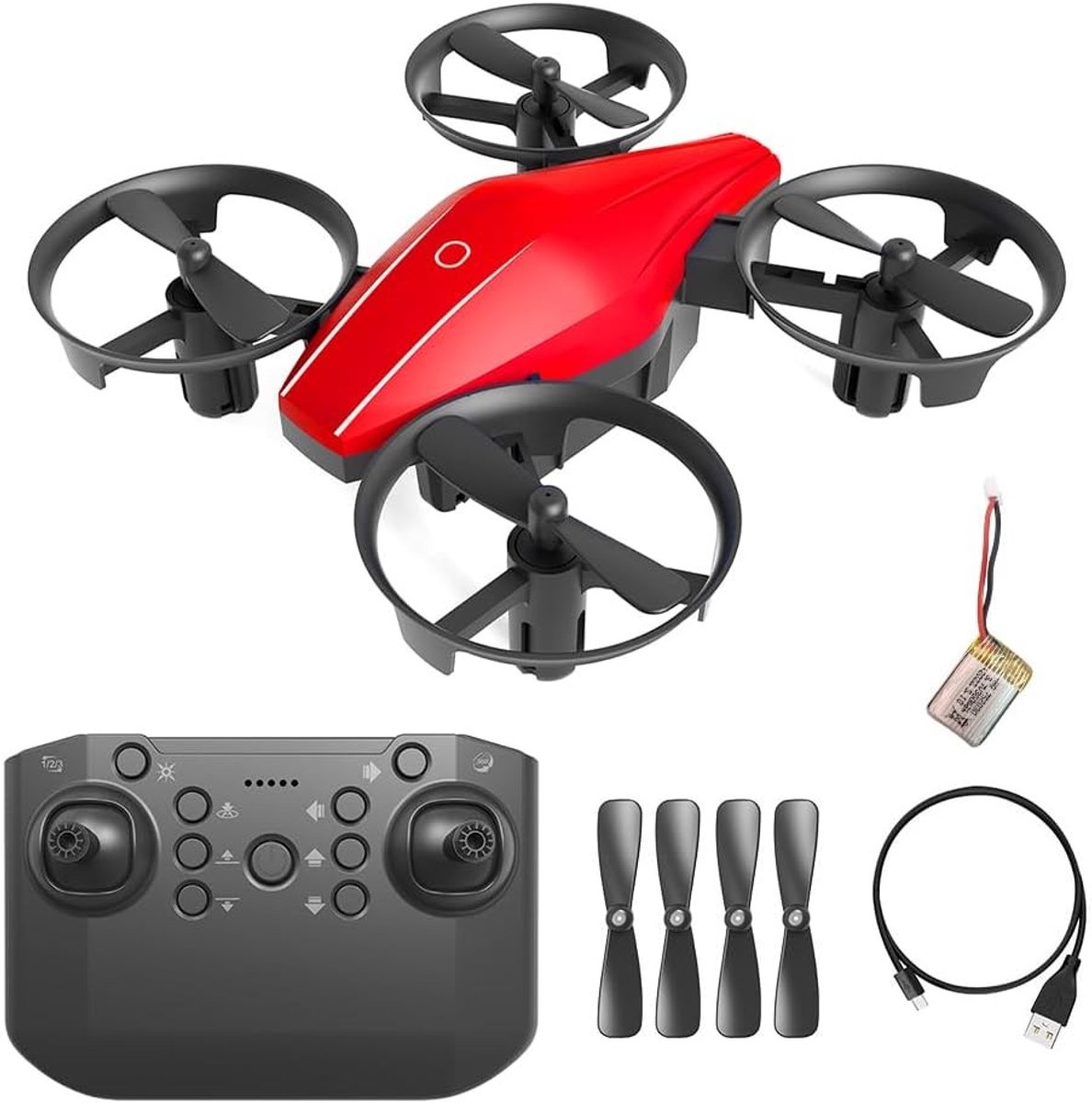 Mini Drone met Hoge Snelheid, 3D Flip en Headless Mode - Quadcopter met Throw to Go Functie
