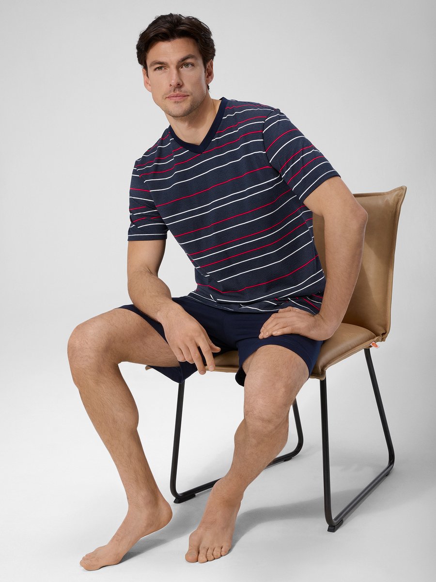 Ammann Schlafanzug Org Barcelona SA kurz V Hals
