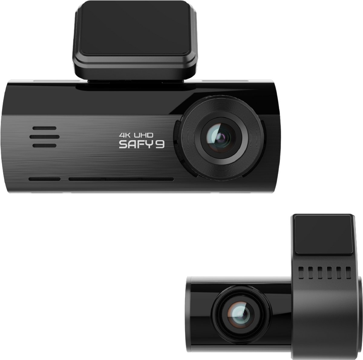 SAFY 9 2CH 64GB Dashcam – 4K UHD Voor + Full HD Achter – Sony STARVIS – Wifi – Parkeermodus – GPS – Night Vision – Dashcam Auto