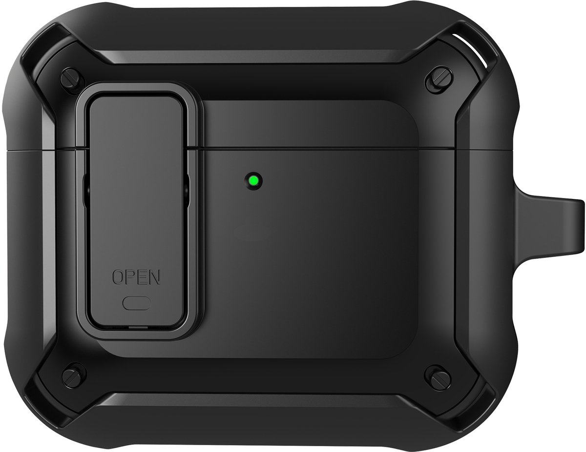 Mobigear Hoesje geschikt voor Apple AirPods 4 Hardcase Hoesje | Mobigear Bumblebee - Zwart