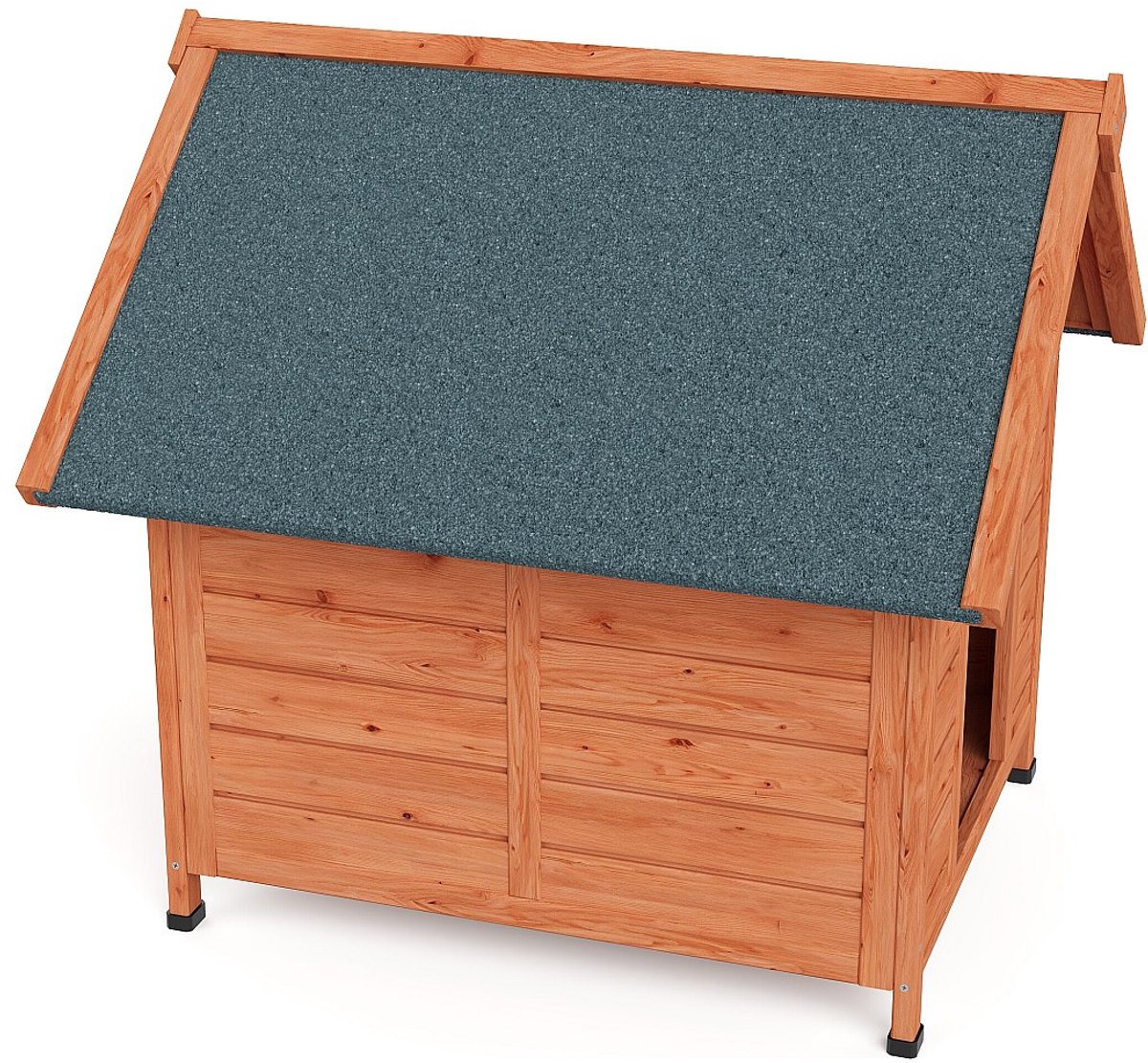 Vente-unique Hondenhok in vurenhout - B85 x D73 x H78,5 cm - Maat XS/S - Naturel SELARO