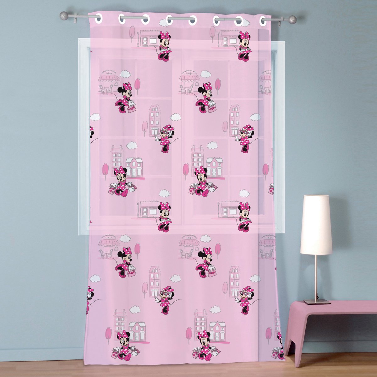 Disney Minnie Mouse Gordijn / Vitrage Cute - 140 x 240 cm - Roze