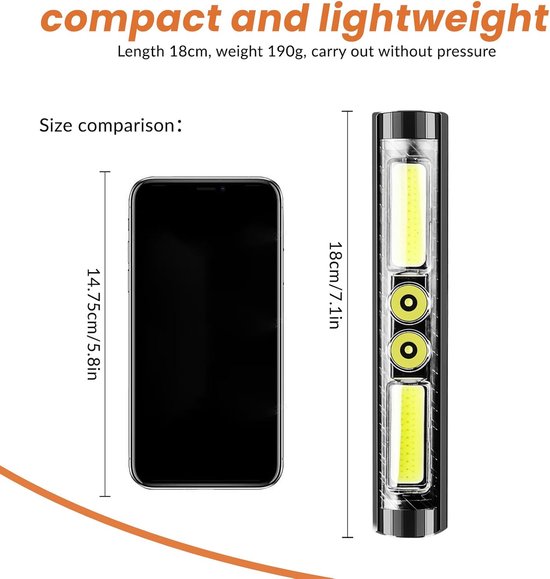 Fietslamp met 400-1500 lumen, superheldere LED-koplamp, 8 standen, oplaadbare fietslamp met 3000 mAh in- en uitgang, gebruiksduur 4-8 uur, waterdichte fietskoplamp voor fietsen en mountainbiken. — afbeelding 4