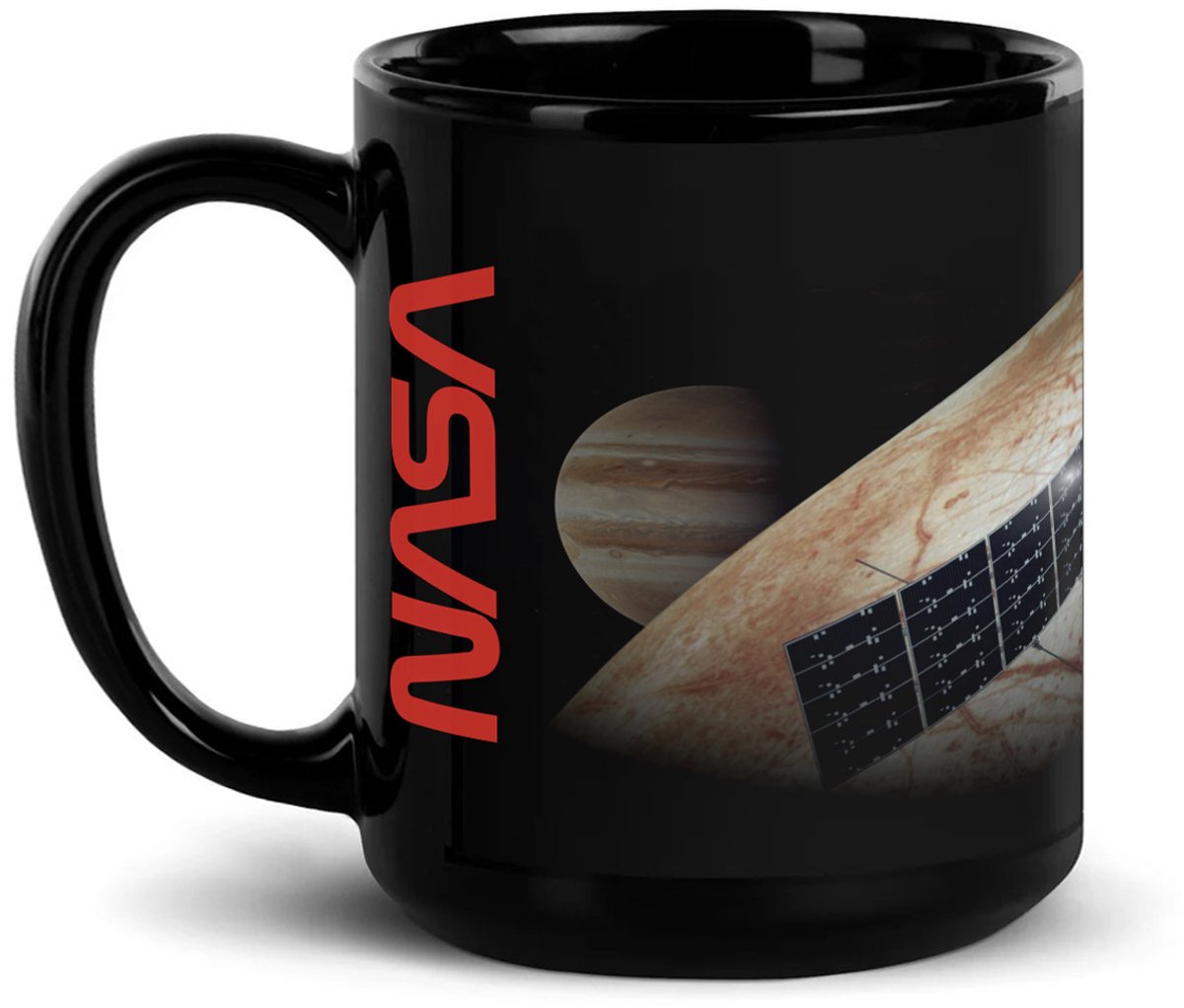 Zwarte NASA Mok: Ruimtevaart Agency Mok, 500 ml