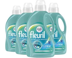 Fleuril Active Fresh - Vloeibaar Wasmiddel - Alle Kleuren Was - 4x29 Wasbeurten - Voordeelverpakking