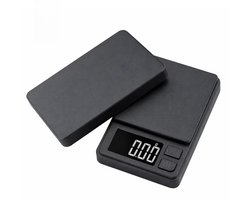 Mini Precisieweegschaal 0,01g – 1kg | Compact Zakformaat met Tare-Functie, Multi Units & Zwart Display | Helder Afleesbaar | Ideaal voor Barista Koffie, Kruiden, Sieraden, Edibles & Supplement Dosering
