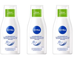 NIVEA - Oogmake-Up Remover Sensitive Waterproof - 3 x 125 ml - Met Kamille & Provitamine B5