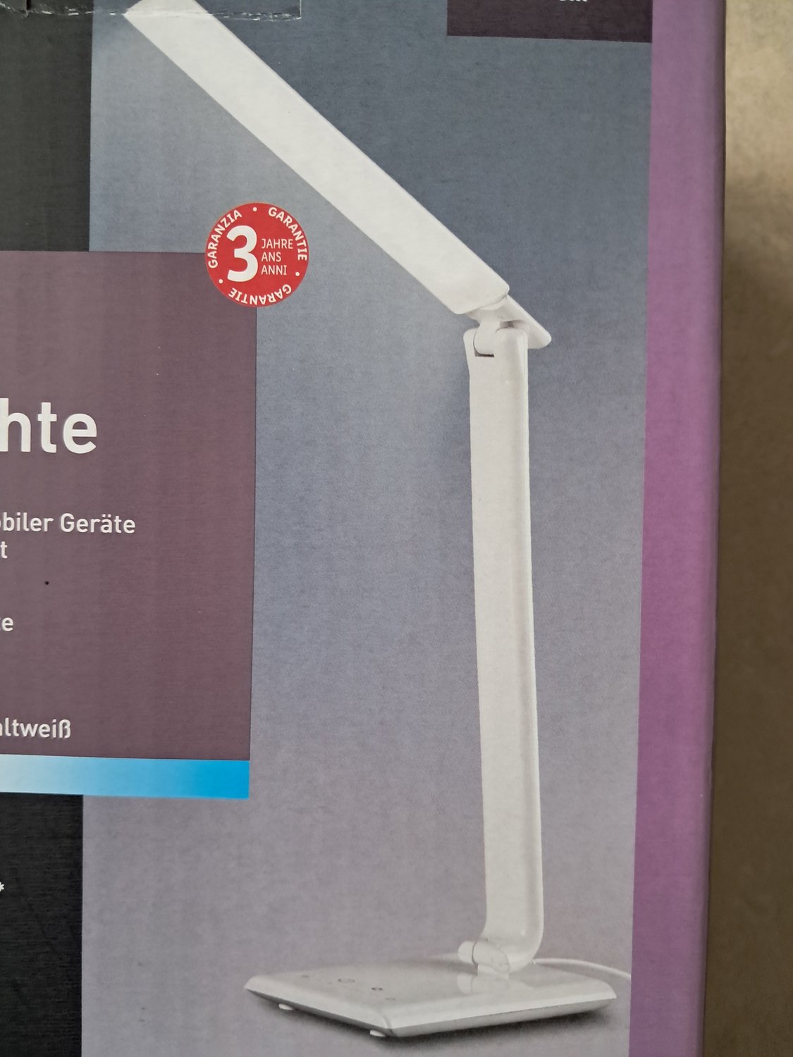 livarno home LED Bureaulamp met Touch panel - Wit - USB Poort voor het opladen van apparaten - Hoogte in uitgeschoven stand: ca. 67 cm