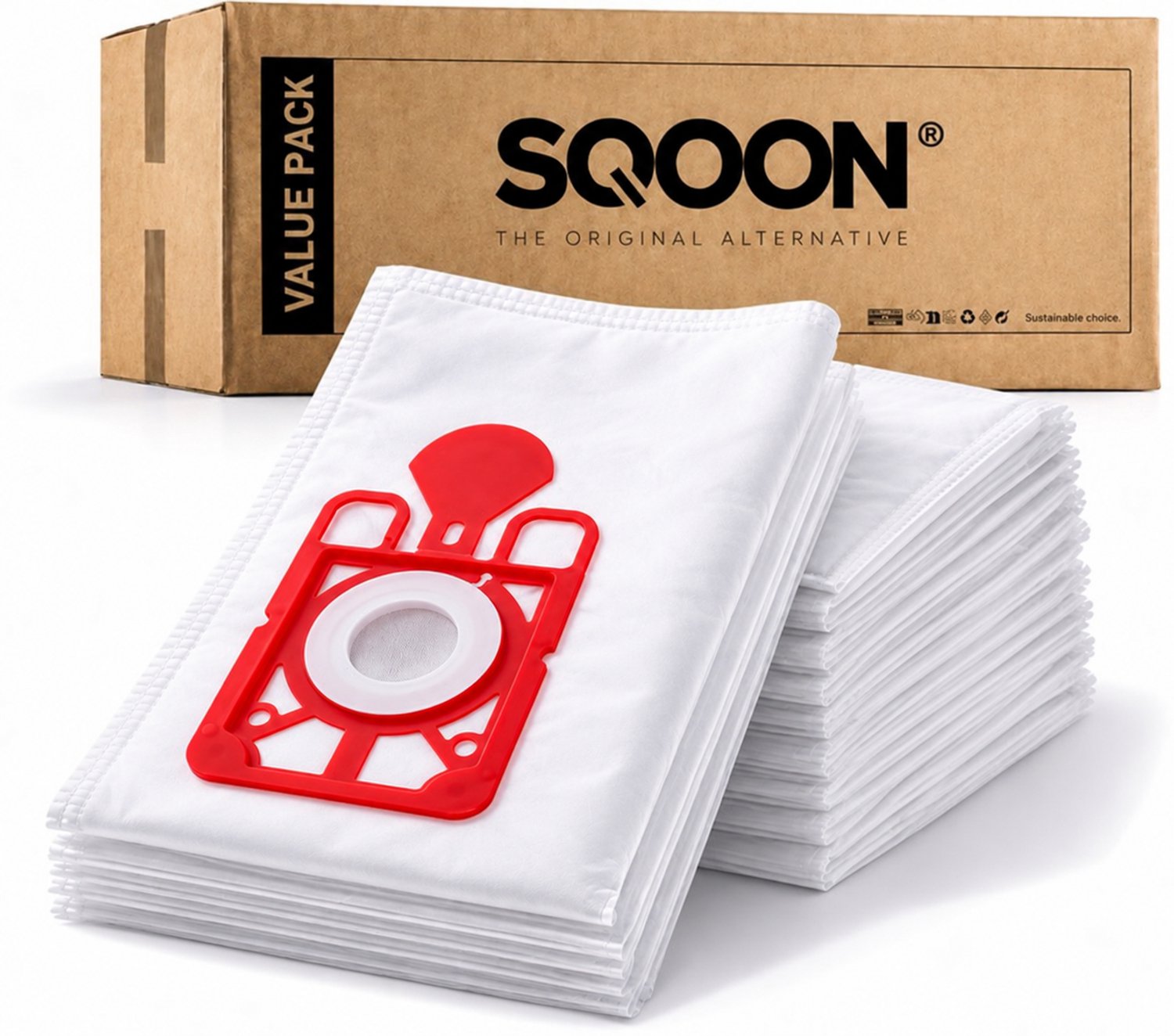 SQOON Stofzuigerzakken Geschikt voor Numatic Henry HVR160 / Hetty HET160 - Vervangt Model 604011 - High Filtration voor Optimale Stofopname - 30 stuks
