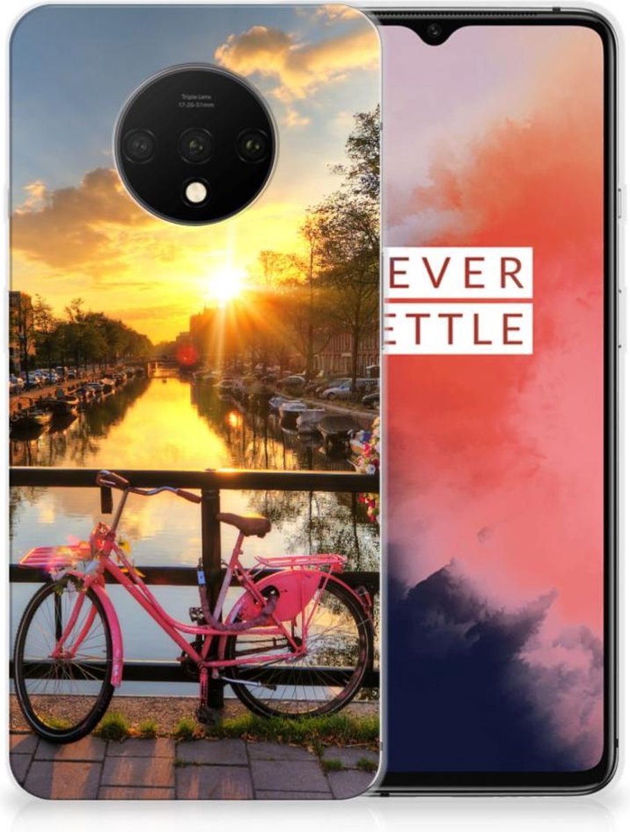 OnePlus 7T Siliconen Back Cover Amsterdamse Grachten
