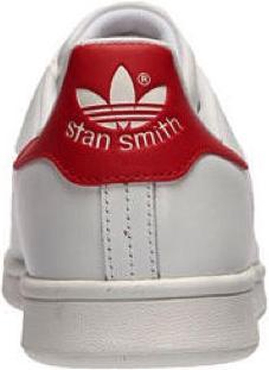 stan smith white red