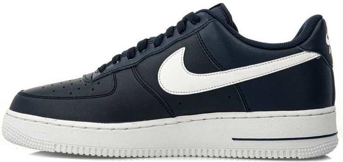 nike air force heren wit blauw