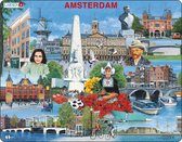 Puzzel Maxi Amsterdam Toeristische Hoogtepunten - 66 stukjes