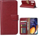 Xssive Hoesje voor Samsung Galaxy A60 - Book Case - Bordeaux Rood