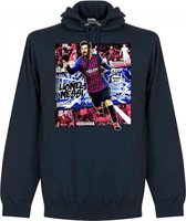 Messi Barcelona Comic Hoodie - Navy - L