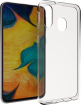 Accezz Hoesje Geschikt voor Samsung Galaxy A40 Hoesje Siliconen - Accezz Clear Backcover - Transparant