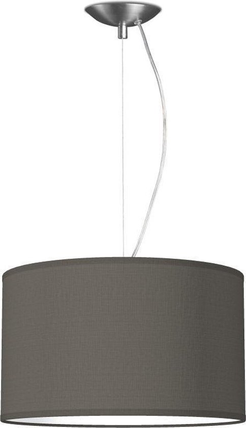 Home Sweet Home hanglamp Bling - verlichtingspendel Deluxe inclusief lampenkap - lampenkap 35/35/21cm - pendel lengte 100 cm - geschikt voor E27 LED lamp - antraciet