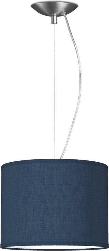 Home Sweet Home hanglamp Bling - verlichtingspendel Deluxe inclusief lampenkap - lampenkap 25/25/19cm - pendel lengte 100 cm - geschikt voor E27 LED lamp - donkerblauw