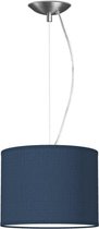 Home Sweet Home hanglamp Bling - verlichtingspendel Deluxe inclusief lampenkap - lampenkap 25/25/19cm - pendel lengte 100 cm - geschikt voor E27 LED lamp - donkerblauw