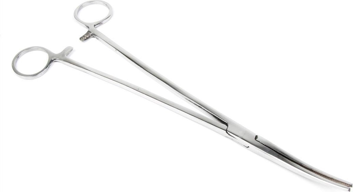 X2 Kromme Onthaaktang - 25cm - Vistang - Arterietang - Hakensteker