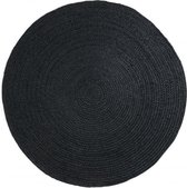 Rond vloerkleed Jute Zwart - 200 cm (L) - 200 Ø - (L)