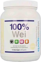 Vitaminstore - 100% Wei Formule - banaan - 420 gram - Gezoet met natuurlijk stevia extract - Voor de groei en instandhouding van de spiermassa