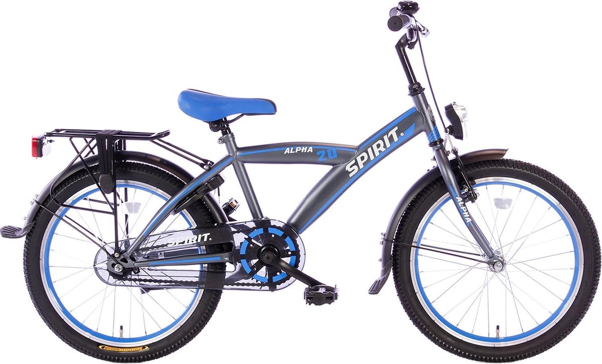 Spirit Alpha Jongensfiets Blauw 20 Inch - GoedkopeFietsKopen