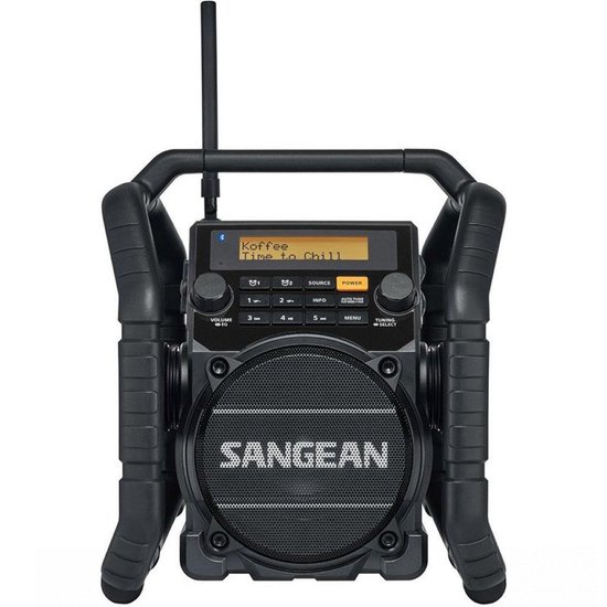 Sangean U-5 DBT bouwradio - Stootvaste radio met DAB+, FM, Aux, Bluetooth  -... | bol.com