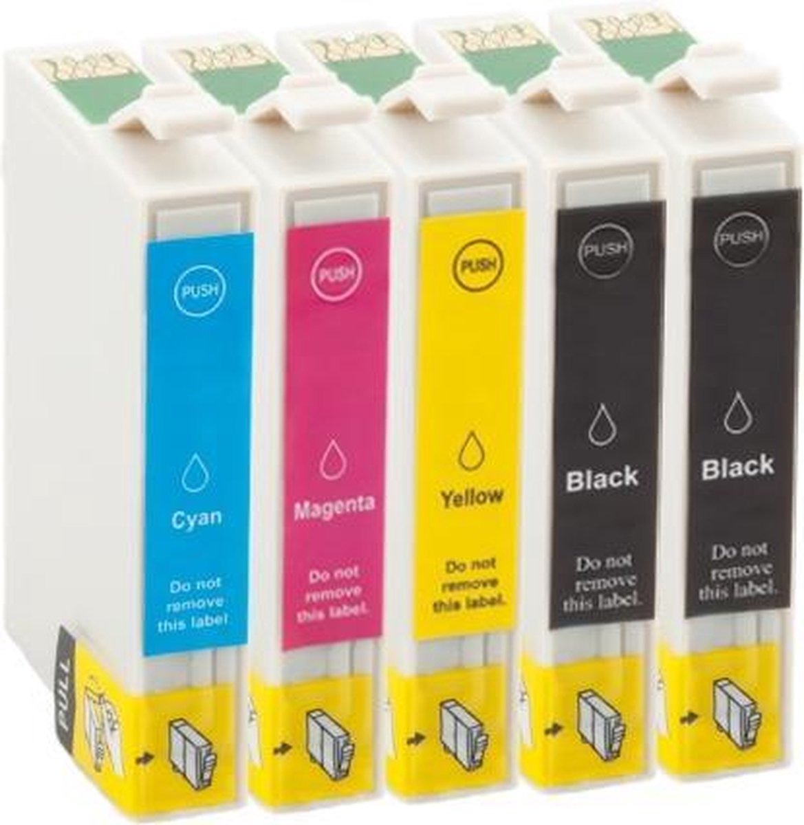 Print-Equipment Inkt cartridges / Alternatief Spaarset 5 Epson T0711 - T0714 (2xBK, 1xC,M)