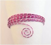 Vaessen Creative Aluminium Draad - Diamond cut - 2mm - 30m - Sterk roze