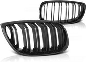 Grill BMW E92/E93 07-10 C/C GLANZEND ZWART DUBBELE STANG M-LOOK