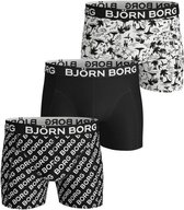 Bjorn Borg Logo Heren Boxershort-3P-Zwart-Maat L