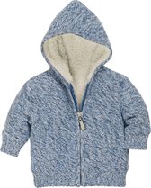 Playshoes Vest Met Rits En Capuchon Junior Blauw Maat 104