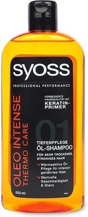 Syoss Shampoo - Oleo Intense Thermo Care 500 ml | bol.com
