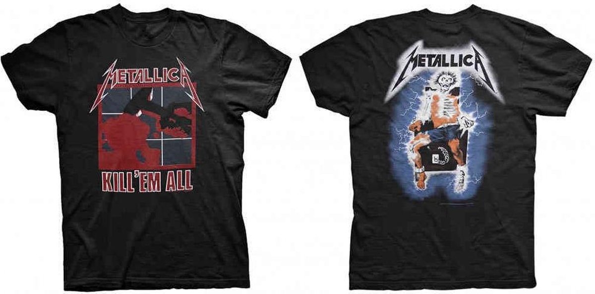 Metallica Heren Tshirt -L- Kill 'Em All Zwart
